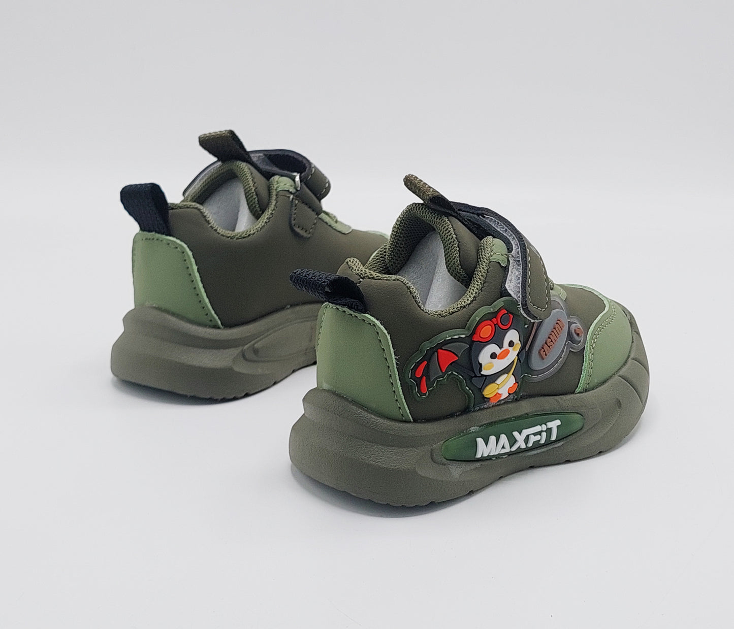 Lights in Sole Cute Design Shoes For Kids - SR552 (Green)
