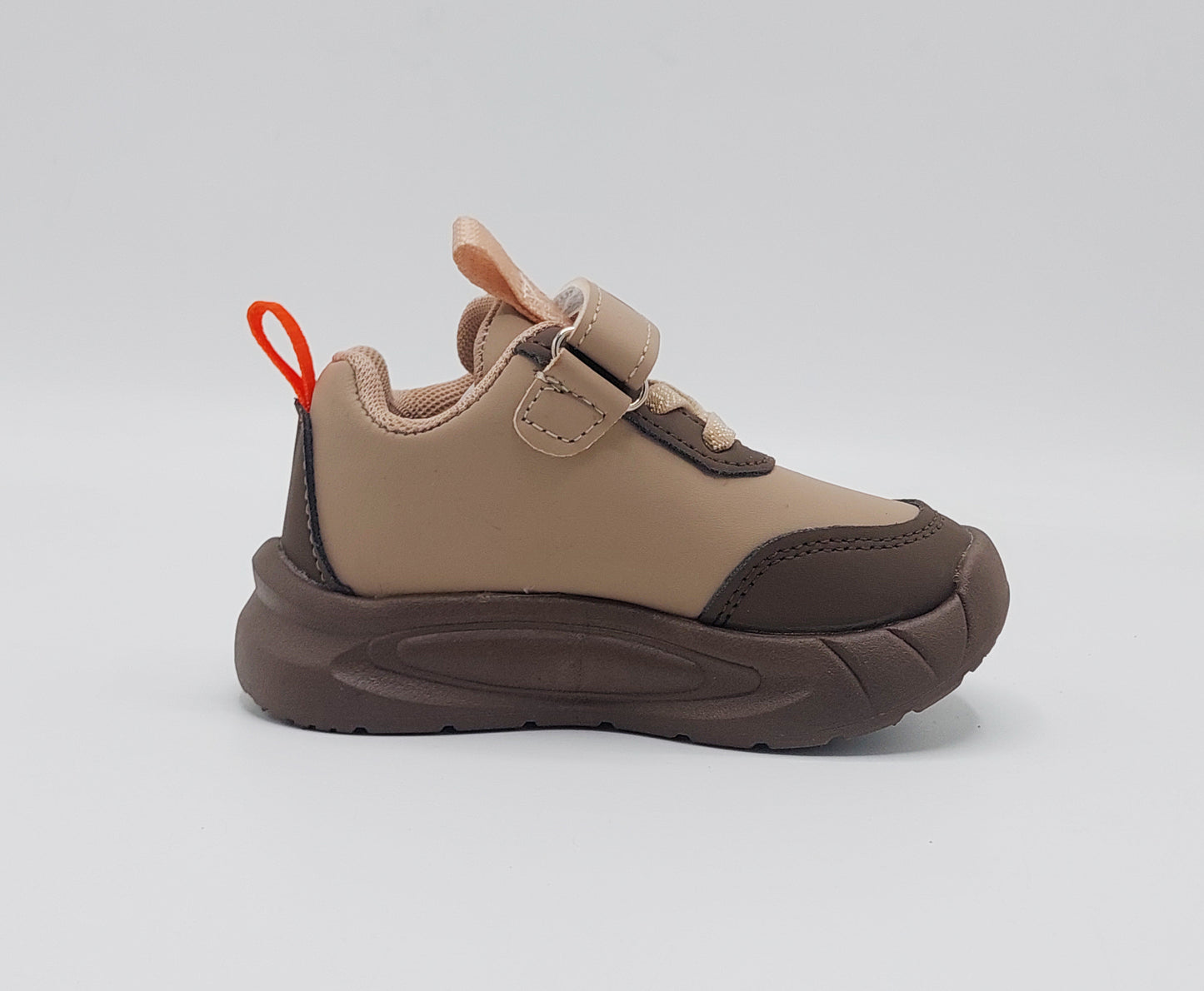 Lights in Sole Cute Design Shoes For Kids - SR552 (Brown)