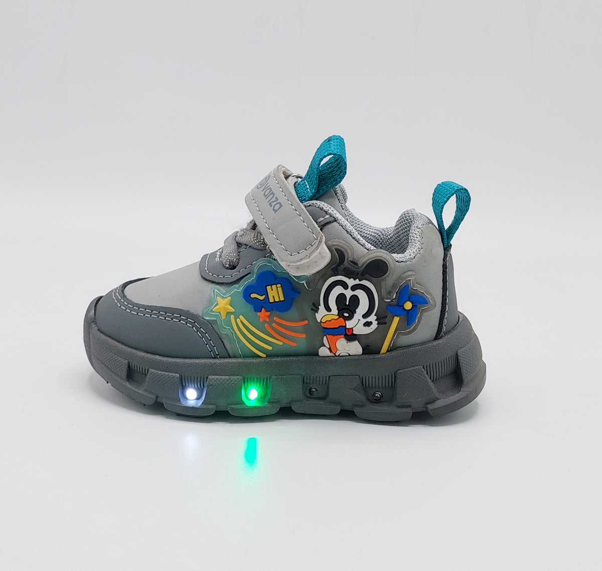 Lights in Sole Mickey theme Shoes for Kids - DVM1 (Gray)