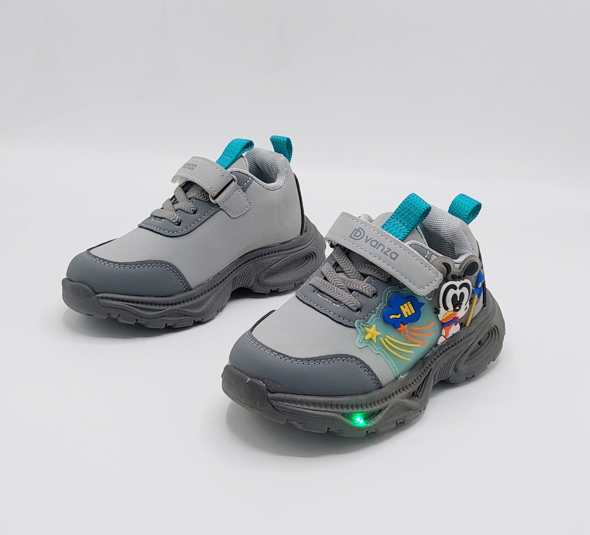 Lights in Sole Mickey theme Shoes for Kids - DVM1 (Gray)