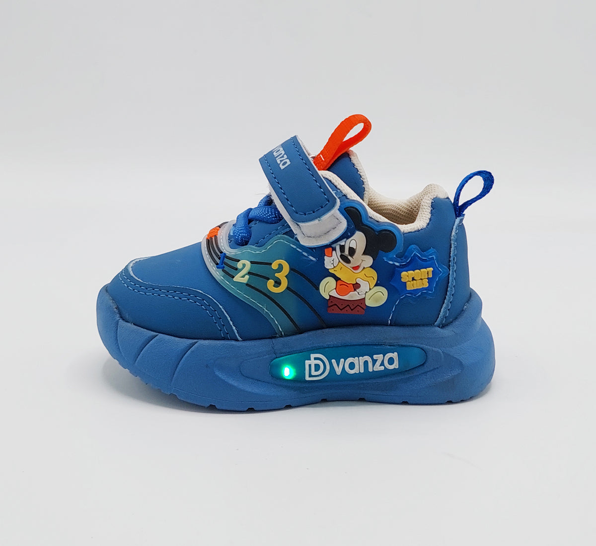Lights in Sole Mickey theme Shoes for Kids - DVM2 (Blue)