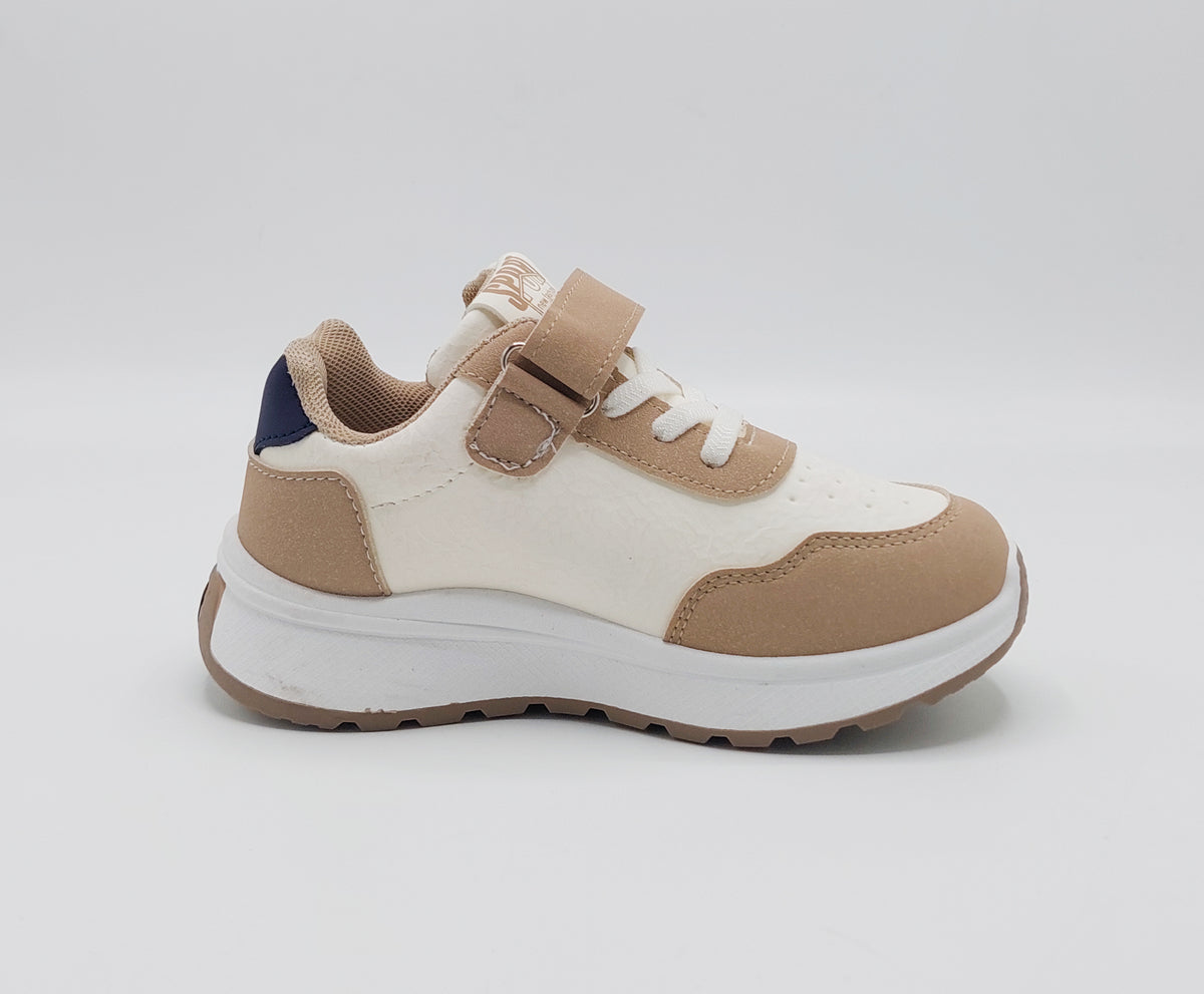 Premium Quality Trendy Look Sneakers for Kids - ART88 (Beige)