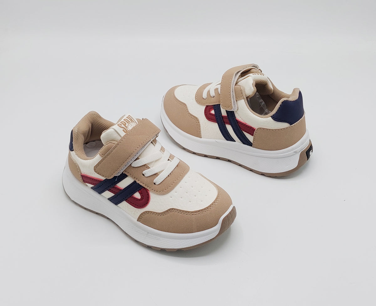 Premium Quality Trendy Look Sneakers for Kids - ART88 (Beige)