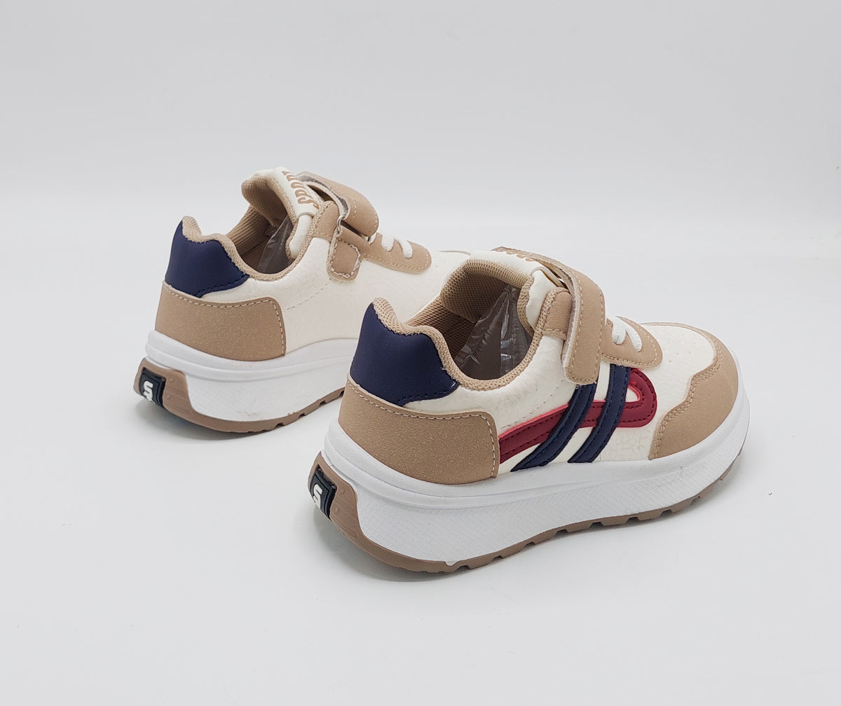Premium Quality Trendy Look Sneakers for Kids - ART88 (Beige)