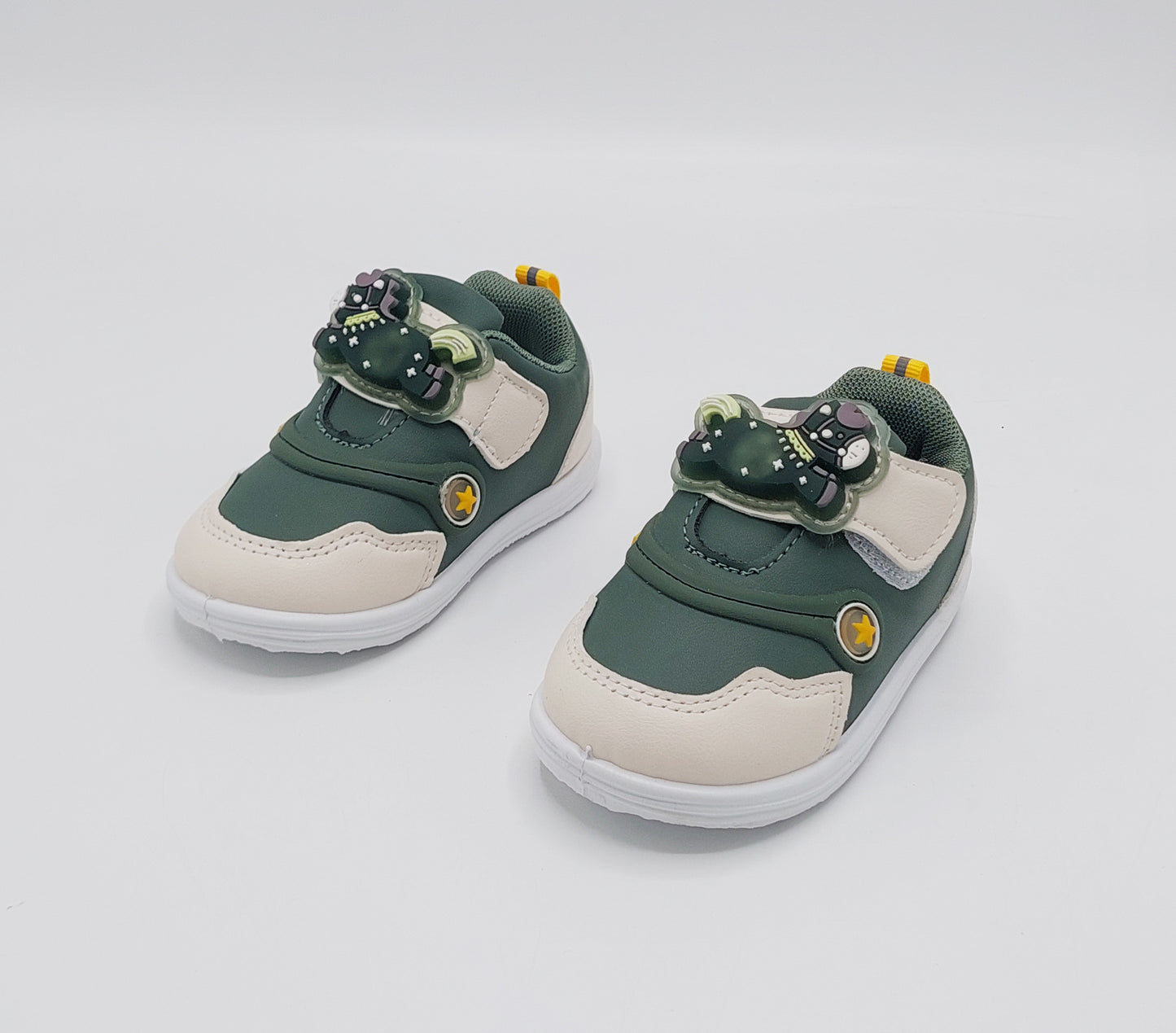 Touch Lights Soft Sole Shoes For Kids - BB1 (Green)