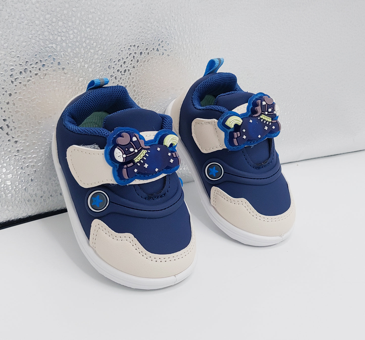 Touch Lights Soft Sole Shoes For Kids - BB1 (Blue)