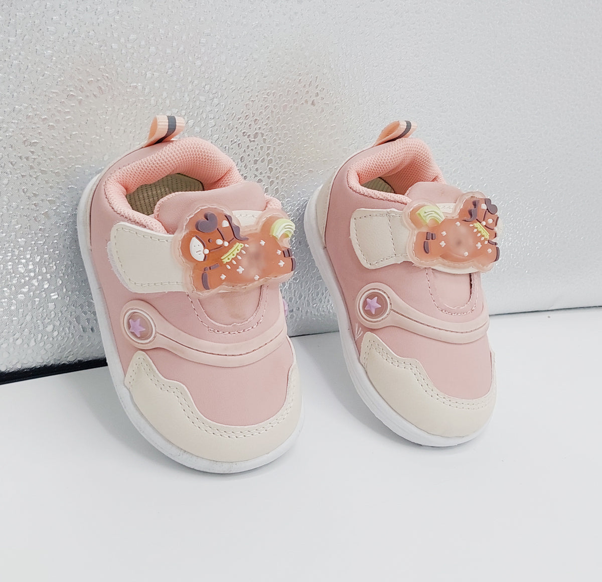 Touch Lights Soft Sole Shoes For Kids - BB1 (Pink)