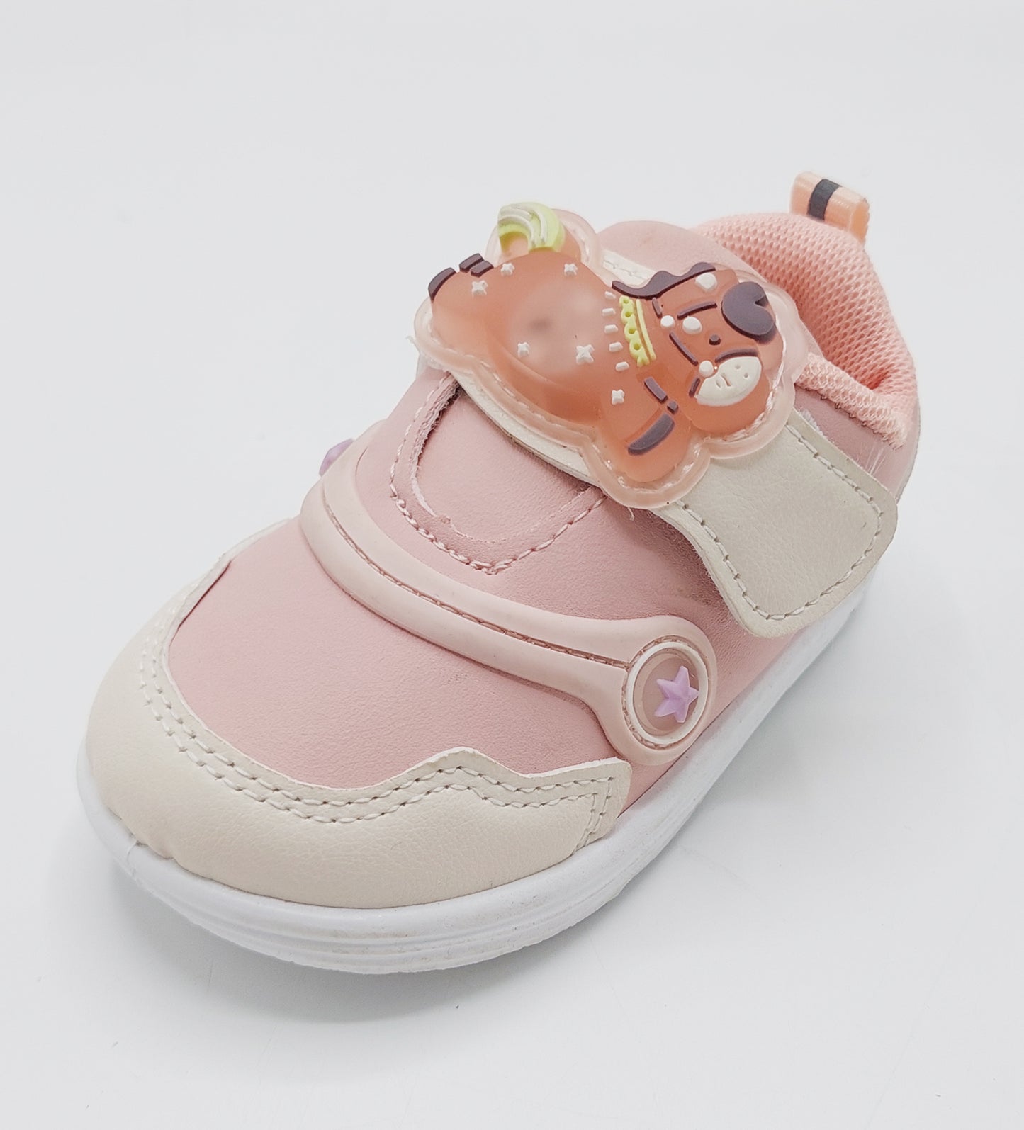 Touch Lights Soft Sole Shoes For Kids - BB1 (Pink)