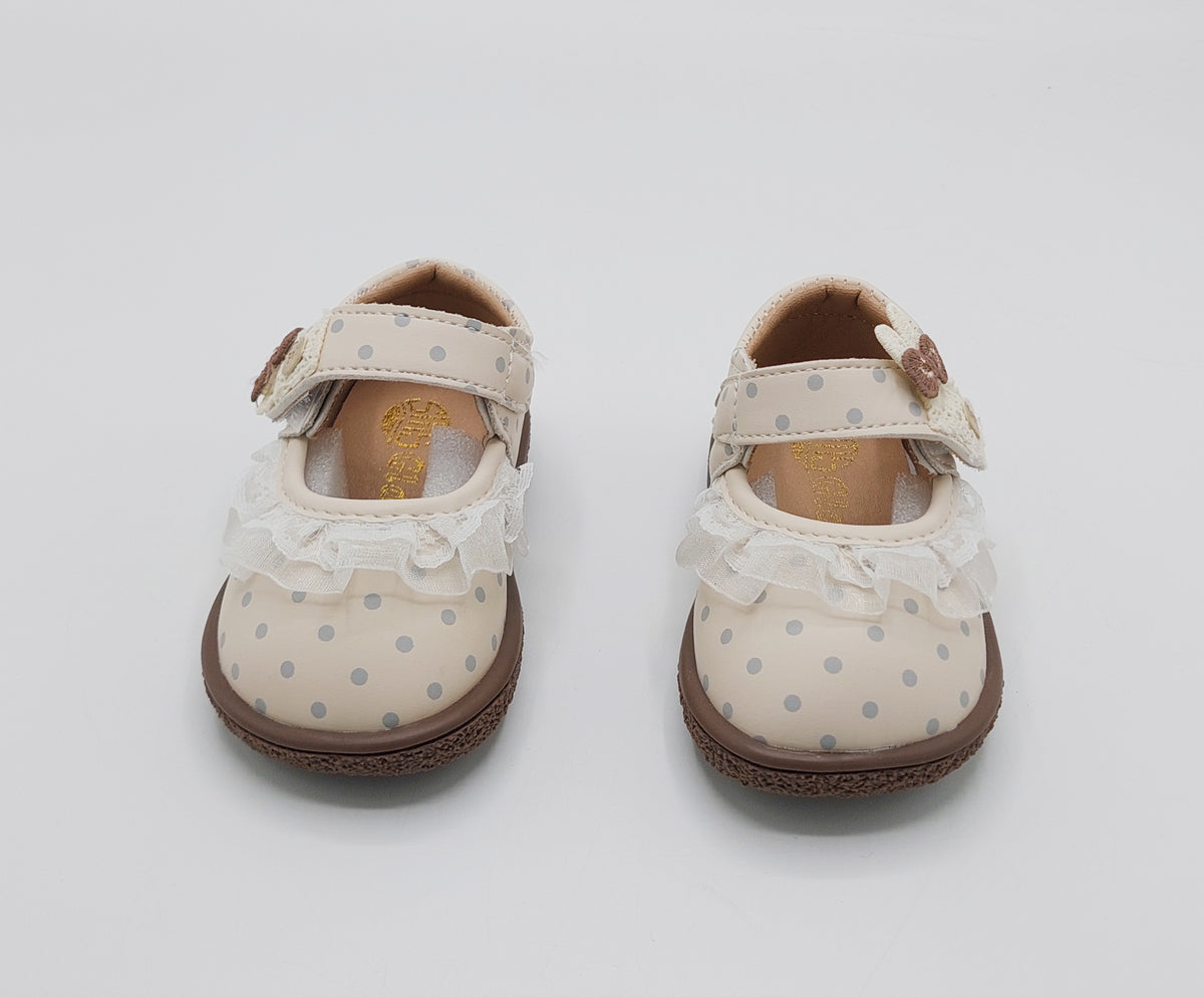 Soft Sole Shoe for Kids Girls - QP02 (Beige)