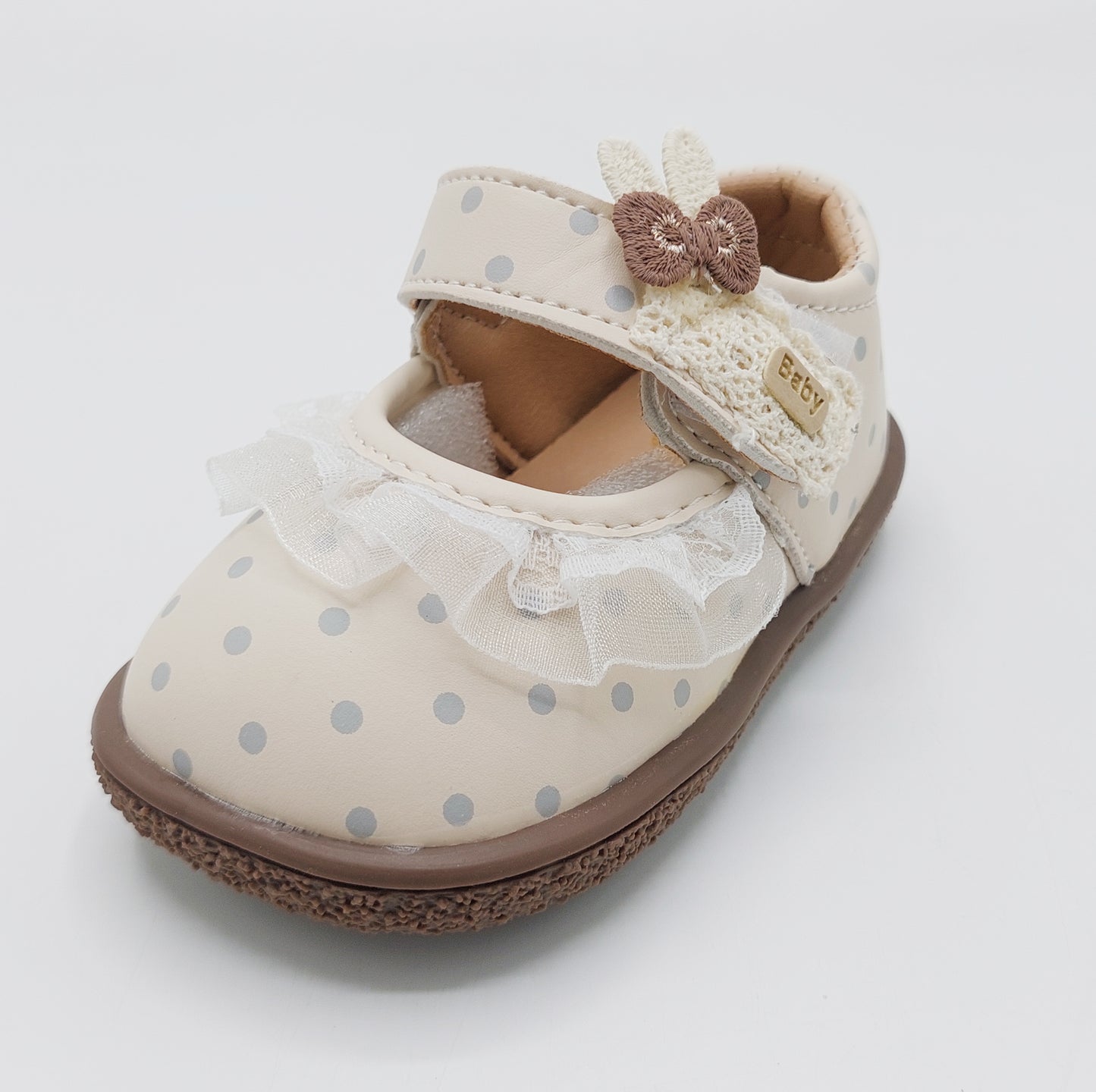Soft Sole Shoe for Kids Girls - QP02 (Beige)