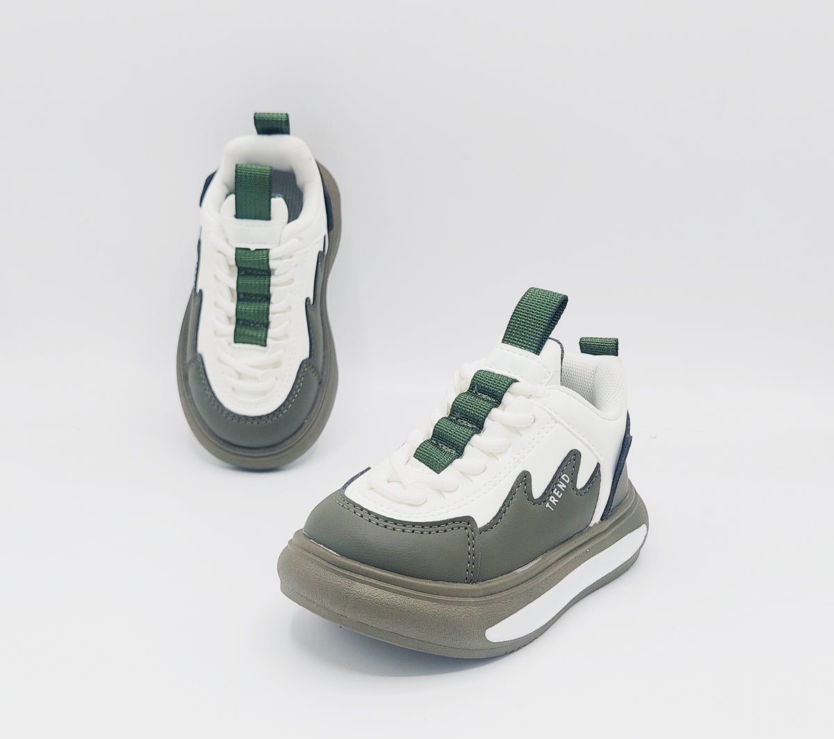 Trendy Looking Sneakers for Kids - TRD38 (Green)