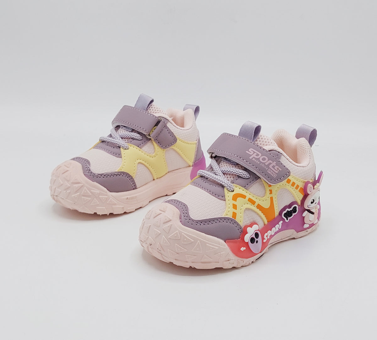 Lights in Sole Cute Design Sneakers for Kids - BG07 (Pink)