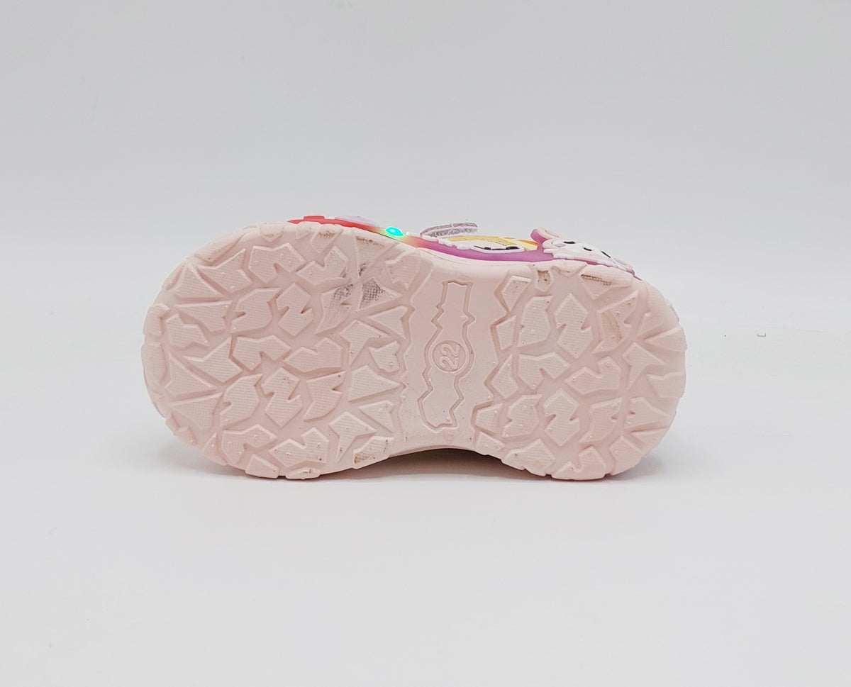Lights in Sole Cute Design Sneakers for Kids - BG07 (Pink)