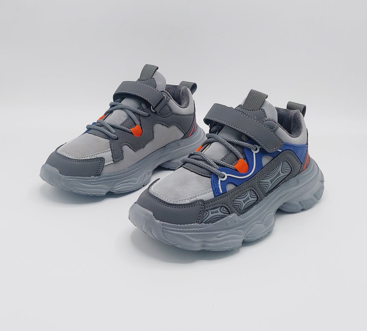 Premium Quality Trendy Look Sneakers for Kids - 82810 (Gray)