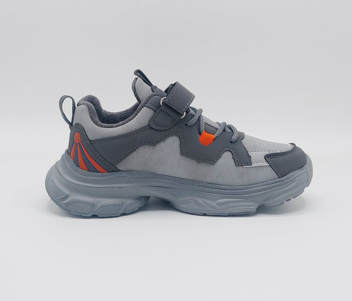 Premium Quality Trendy Look Sneakers for Kids - 82810 (Gray)