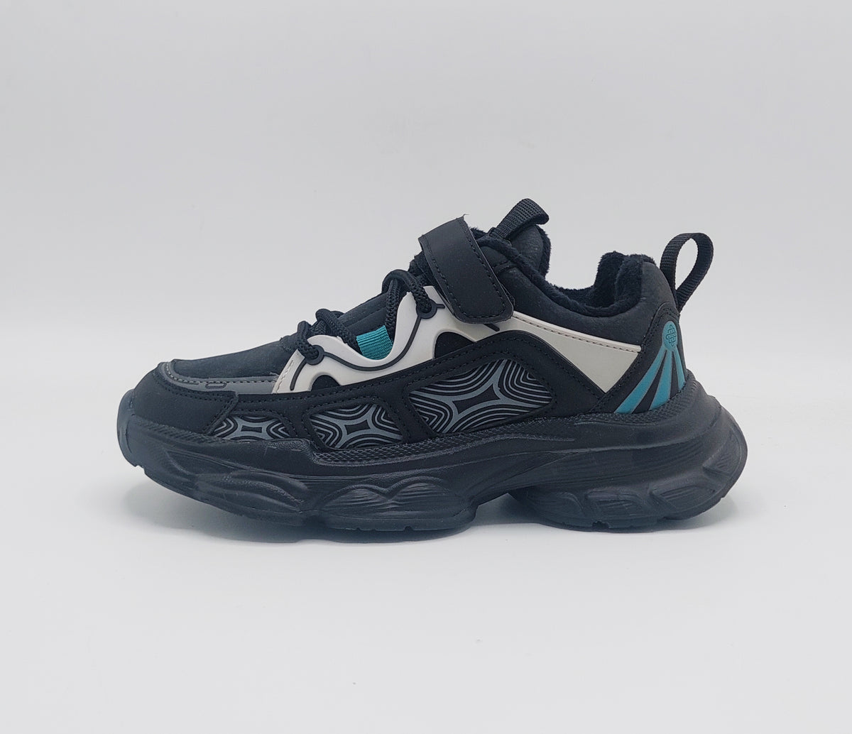 Premium Quality Trendy Look Sneakers for Kids - 82810 (Black)