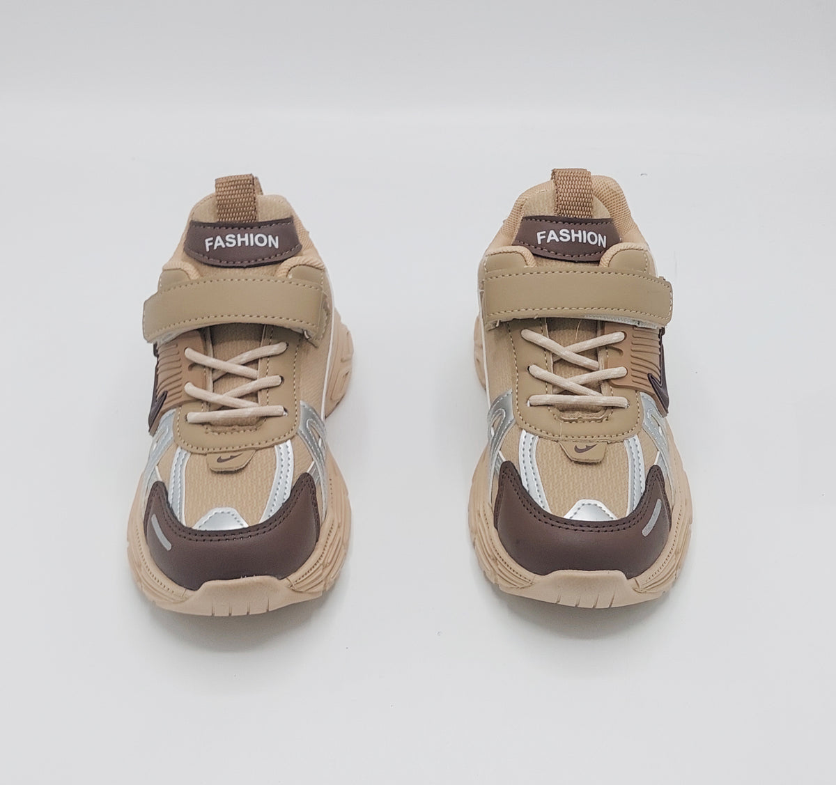 Premium Quality Trendy Look Sneakers for Kids - Y757 (Khaki)