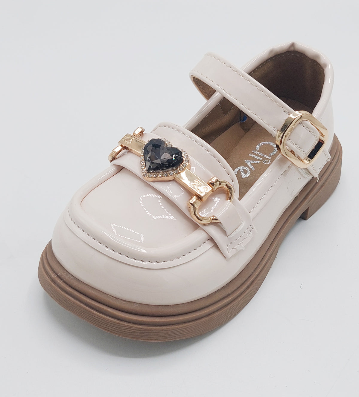 Beautiful Design Fancy Pumps for Kids - SUK5 (Beige)
