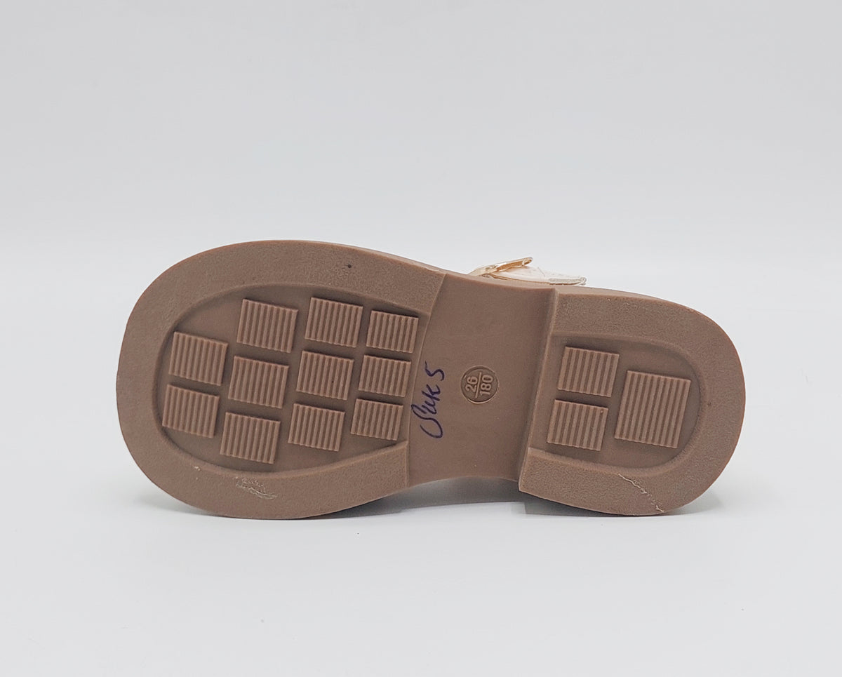 Beautiful Design Fancy Pumps for Kids - SUK5 (Beige)