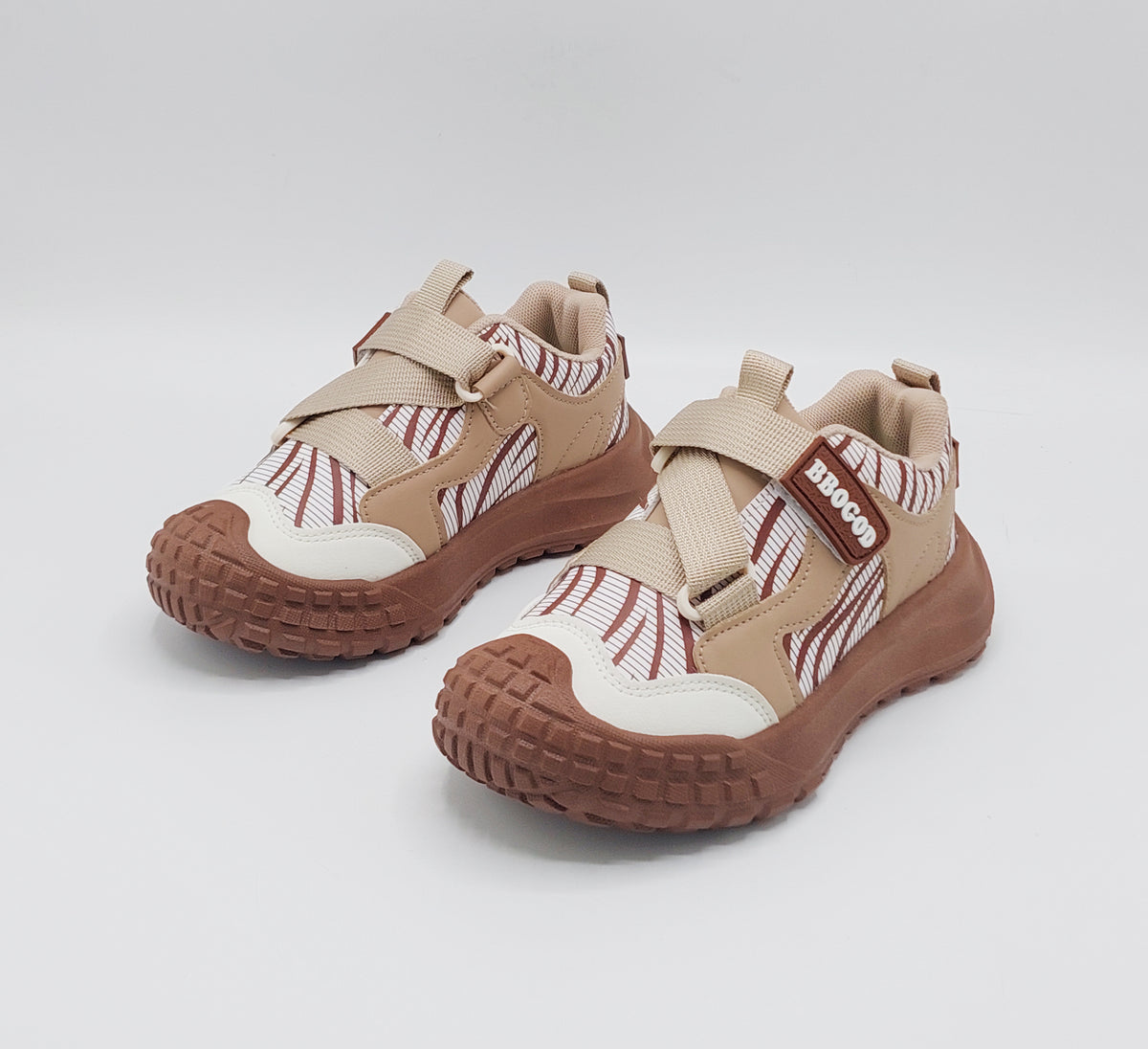 Premium Quality Sporty Look Sneakers for Kids - BMW0213 (Khaki)