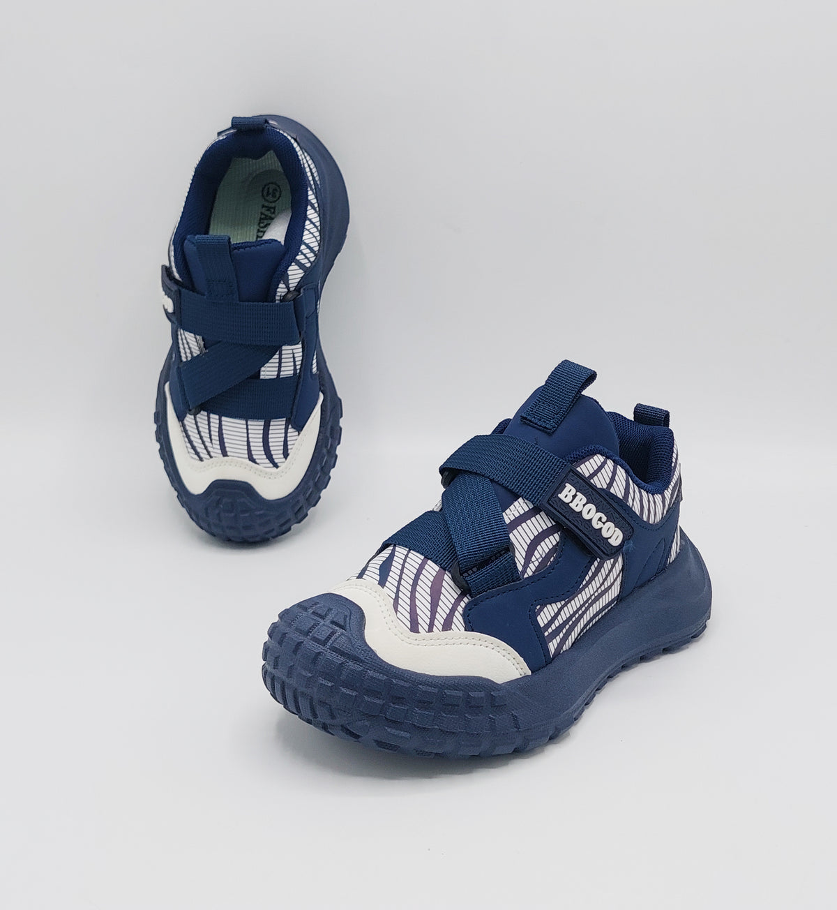 Premium Quality Sporty Look Sneakers for Kids - BMW0213 (Blue)