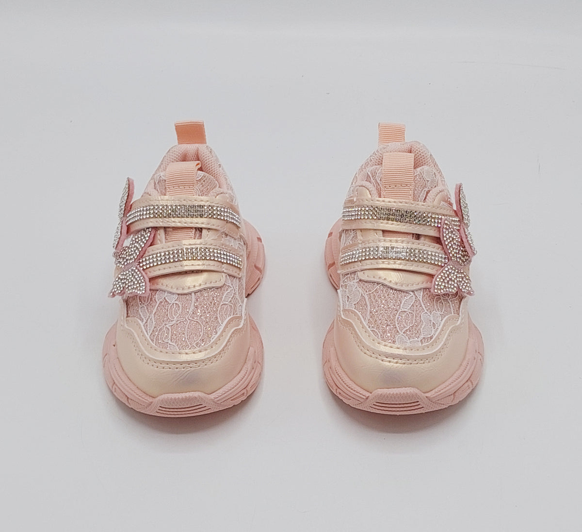 Beautiful Design Fancy Look Sneakers for Kids Girls - LO108 (Pink)