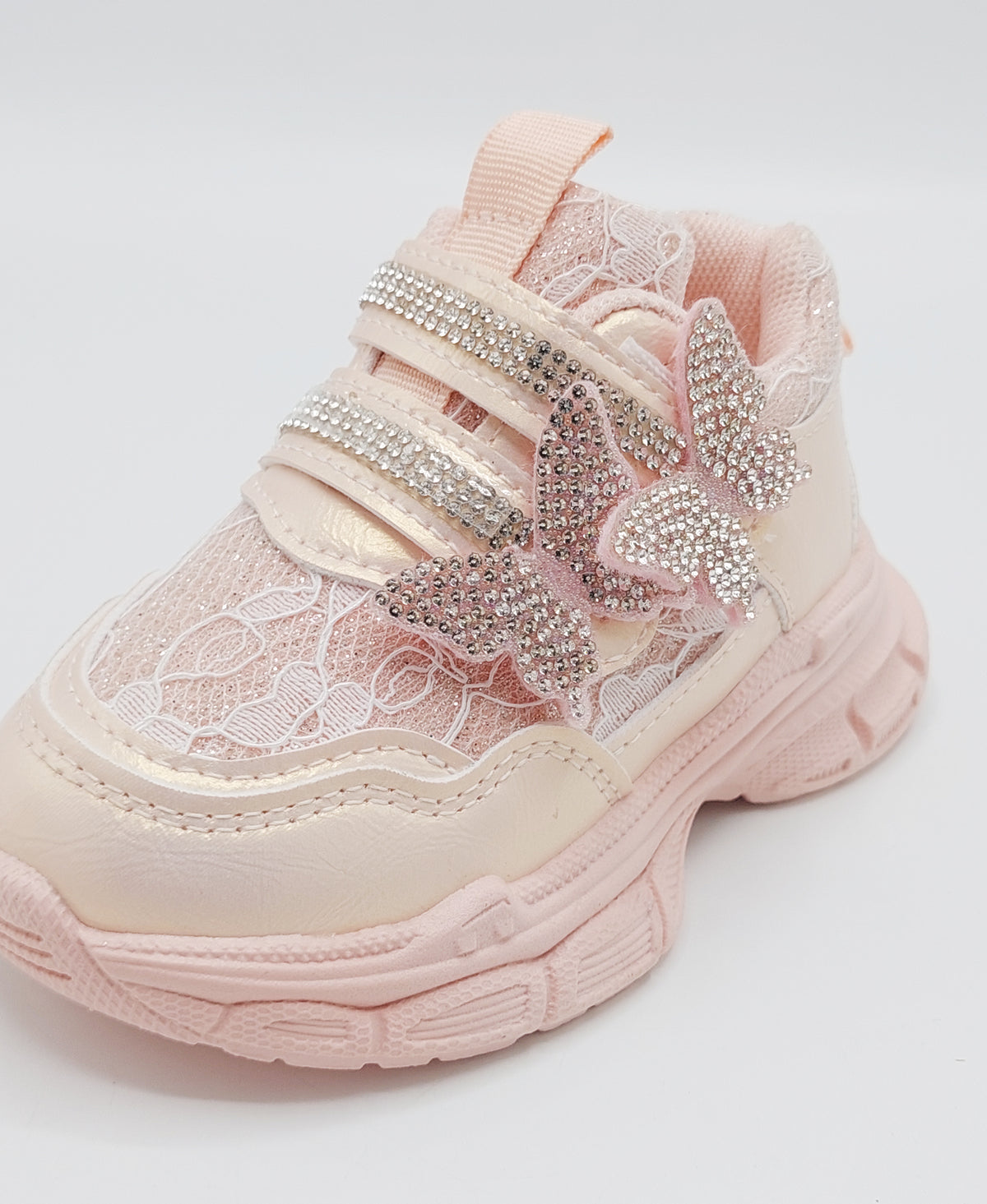 Beautiful Design Fancy Look Sneakers for Kids Girls - LO108 (Pink)