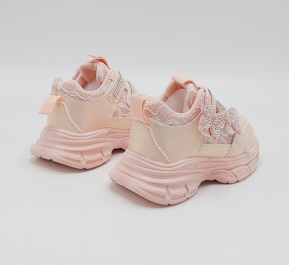 Beautiful Design Fancy Look Sneakers for Kids Girls - LO108 (Pink)