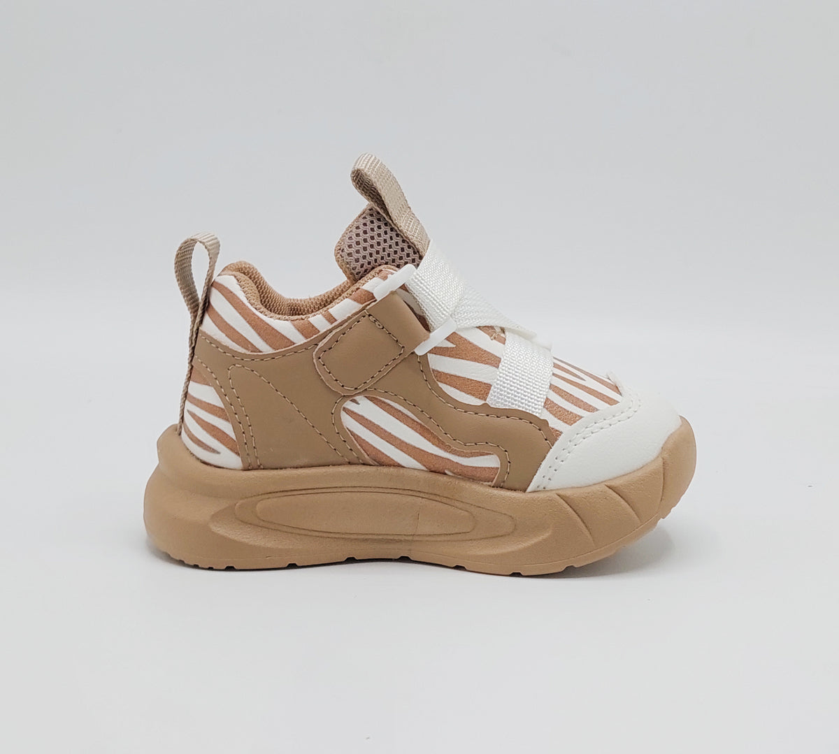 Lights in Sole Trendy Look Sneakers for Kids - LO110 (Beige)