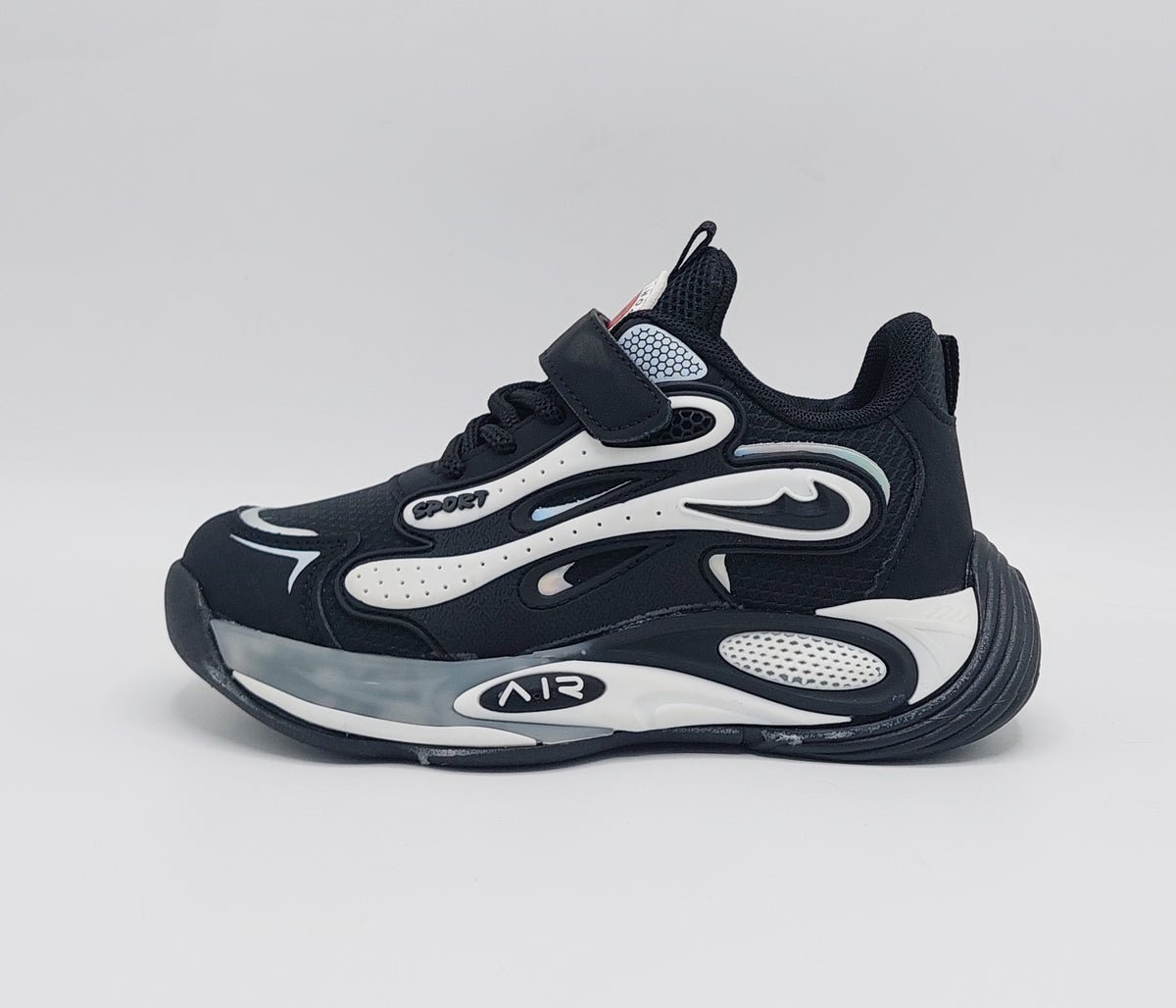 Premium Quality Sporty Look Sneakers for Kids - PF619 (Black)