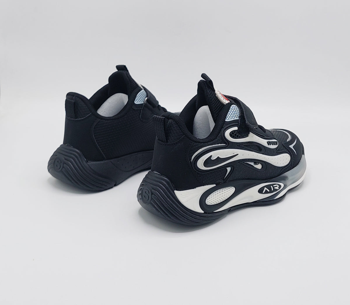 Premium Quality Sporty Look Sneakers for Kids - PF619 (Black)