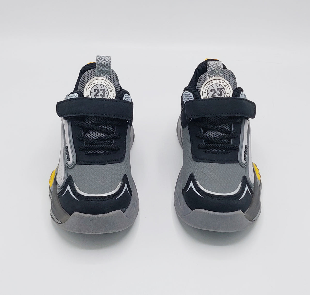 Premium Quality Sporty Look Sneakers for Kids - PF619 (Gray)