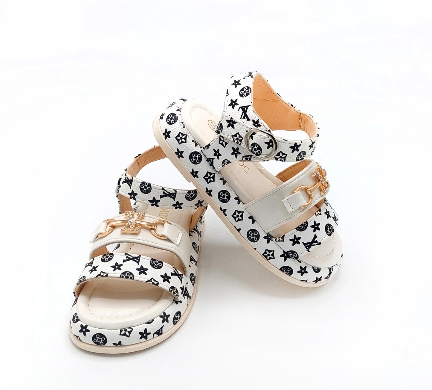 Beautiful Printed Design Soft Sole Fancy Sandals for Kids - YK21