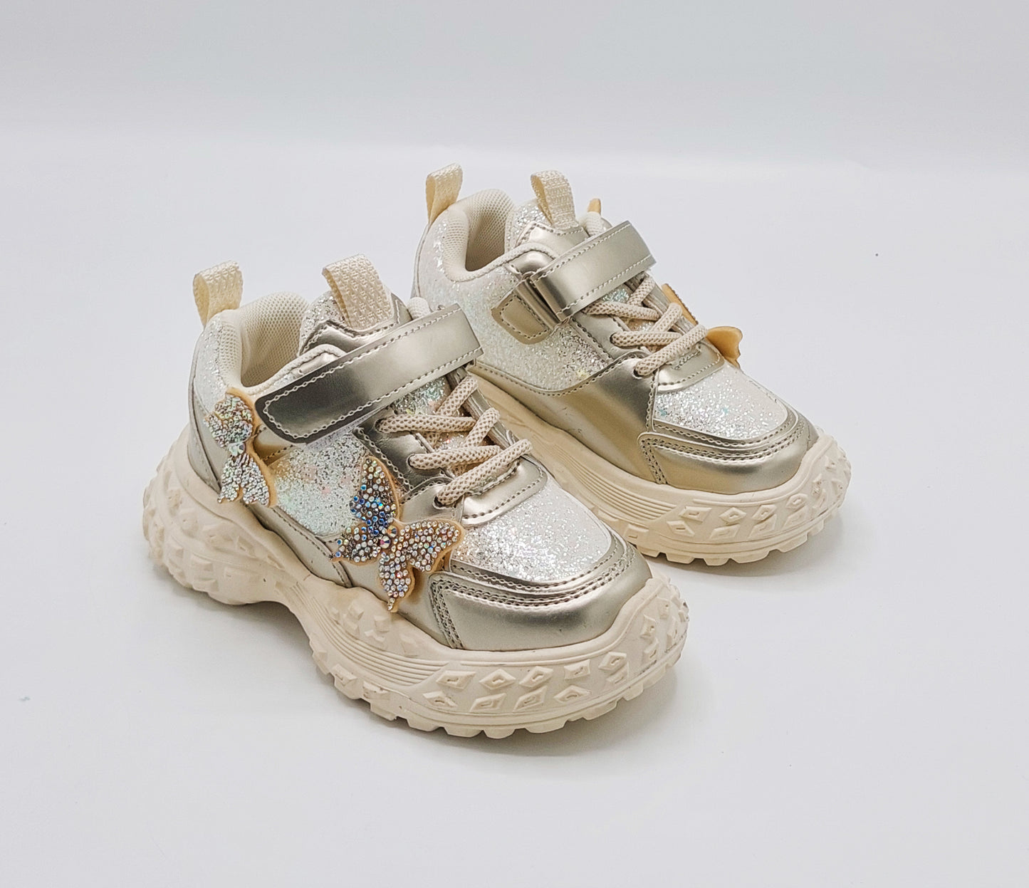 Girl's Beautiful Designs Fancy Look Sneakers for Kids - Y732