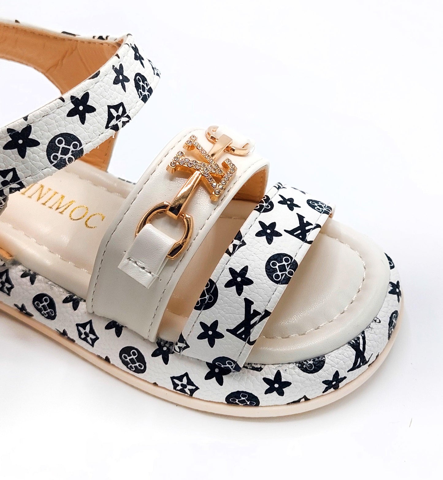 Beautiful Printed Design Soft Sole Fancy Sandals for Kids - YK21