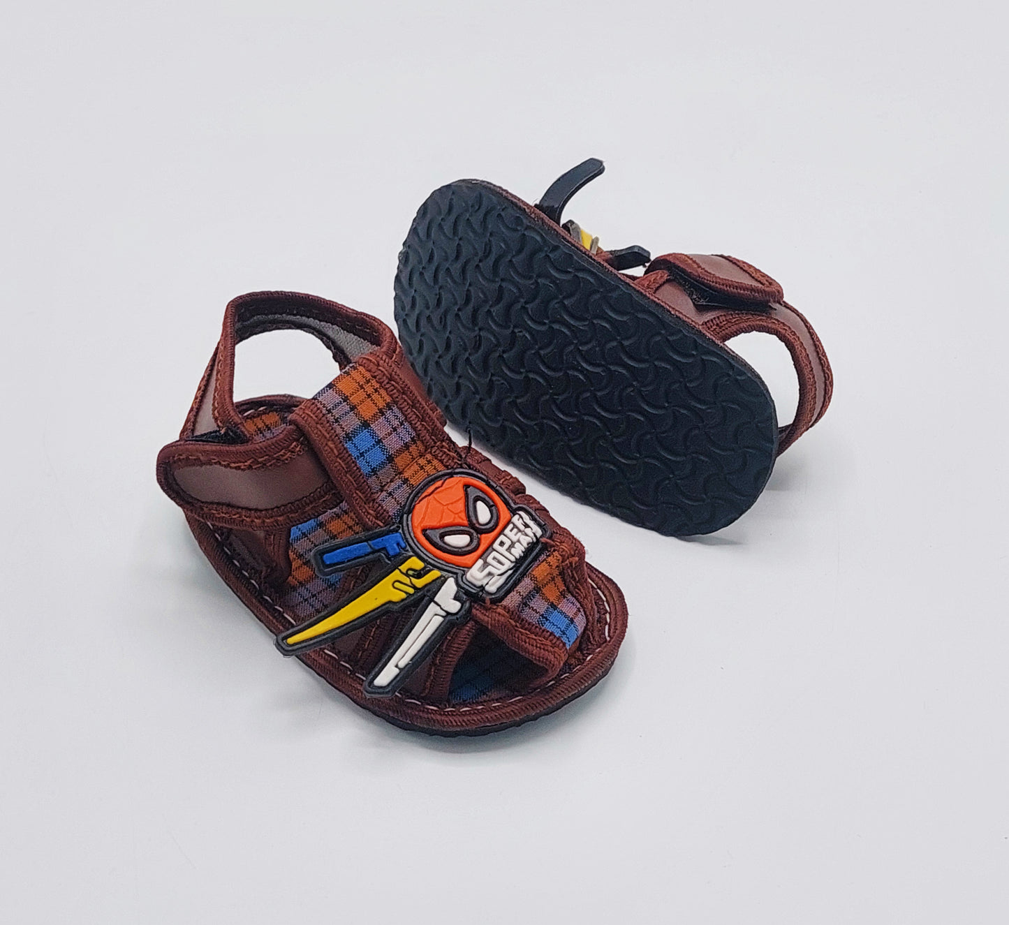 Spiderman Themed Light-weight New Born Baby Zero Size Sandals