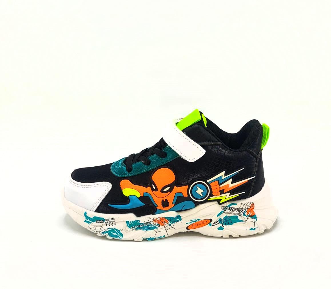 Light Weight Imported Quality Spiderman Theme Sneakers for Kids - 2838-1