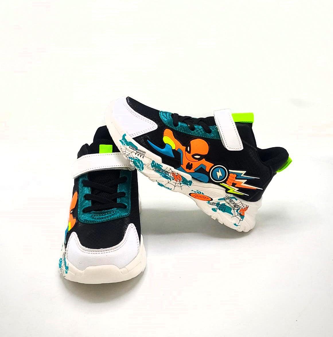 Light Weight Imported Quality Spiderman Theme Sneakers for Kids - 2838-1