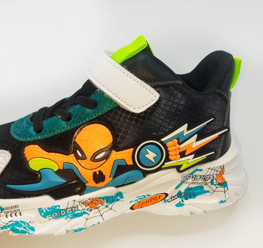 Light Weight Imported Quality Spiderman Theme Sneakers for Kids - 2838-1