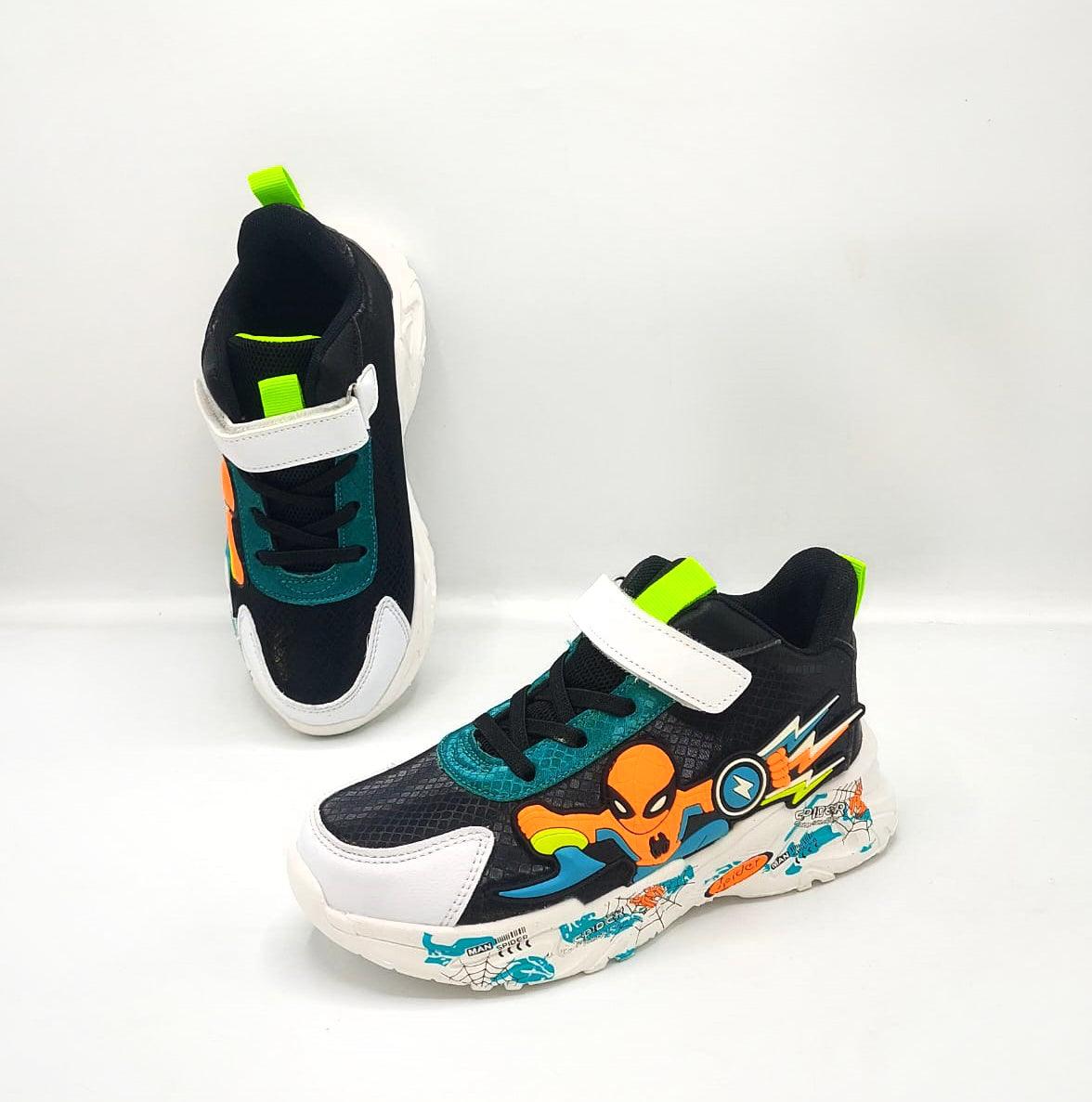 Light Weight Imported Quality Spiderman Theme Sneakers for Kids - 2838-1
