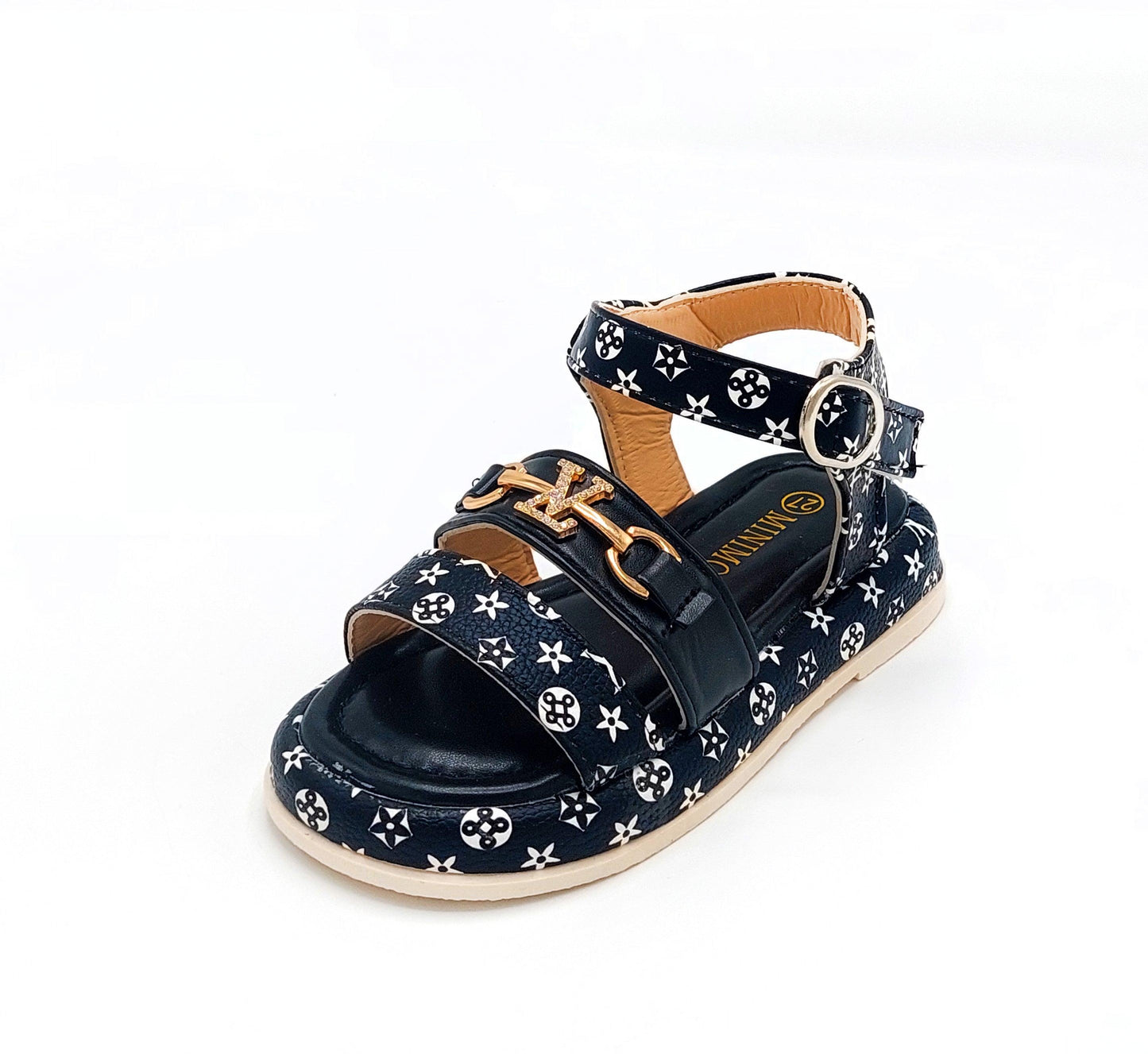 Beautiful Printed Design Soft Sole Fancy Sandals for Kids - YK21