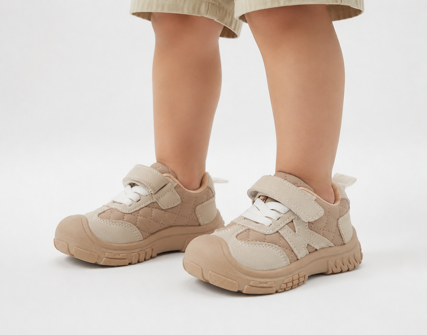 Trendy Looking Sneakers for Boys - BSA1 (Beige)