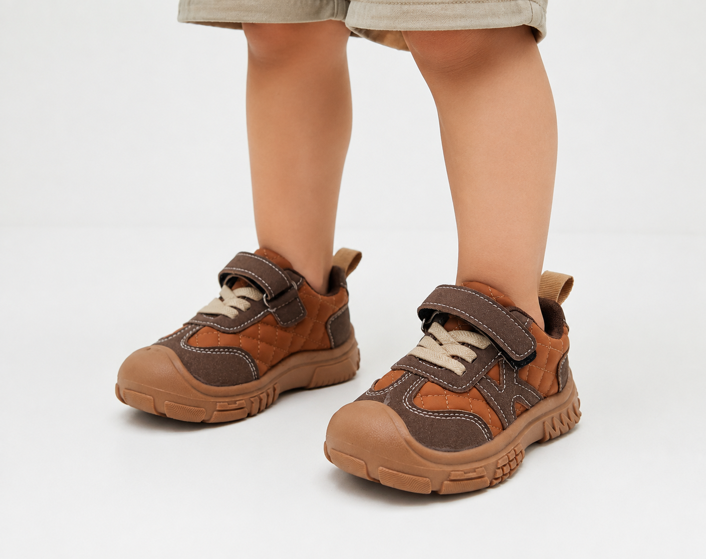 Trendy Looking Sneakers for Kids - BSA1 (Brown)