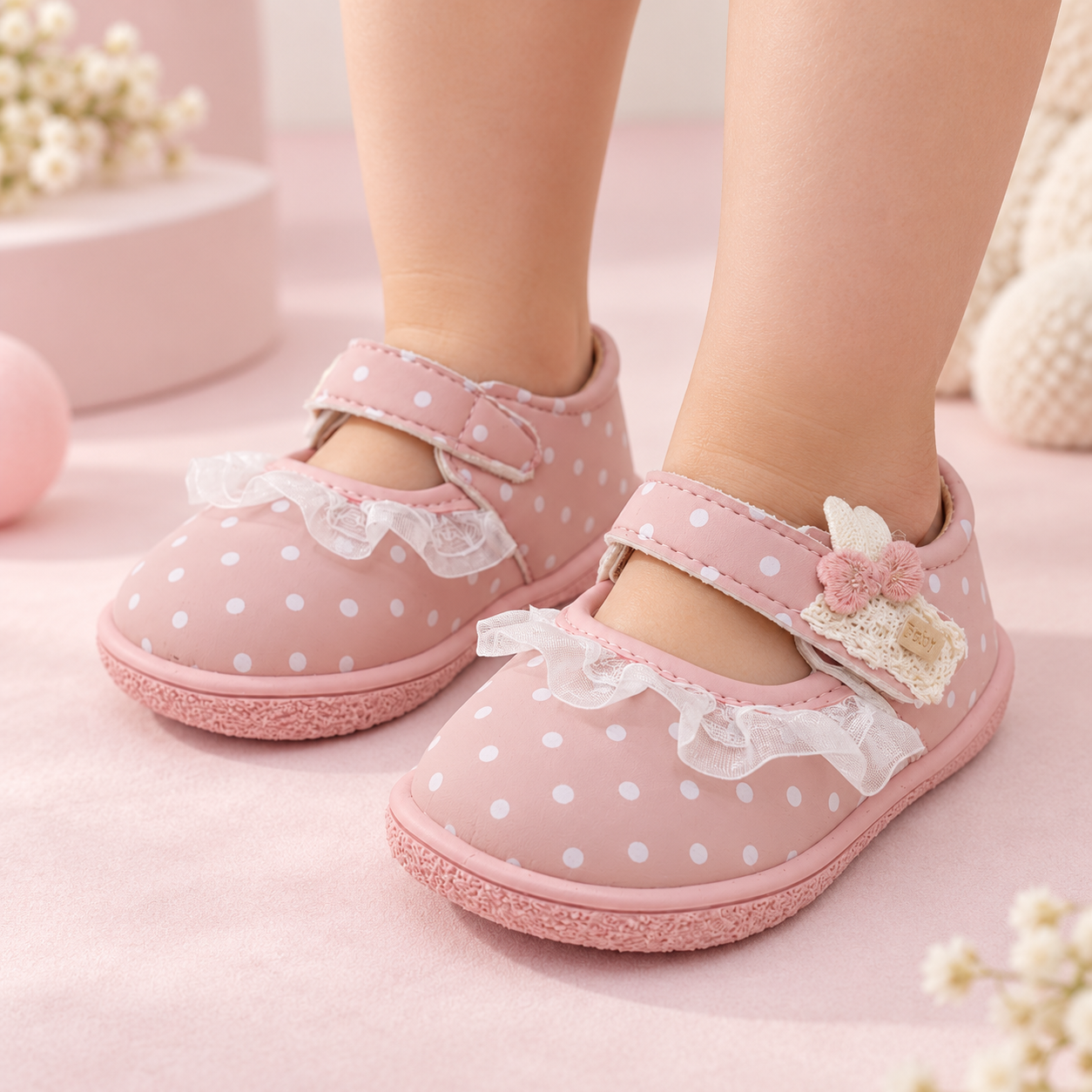 Soft Sole Shoe for Kids Girls - QP02 (Pink)