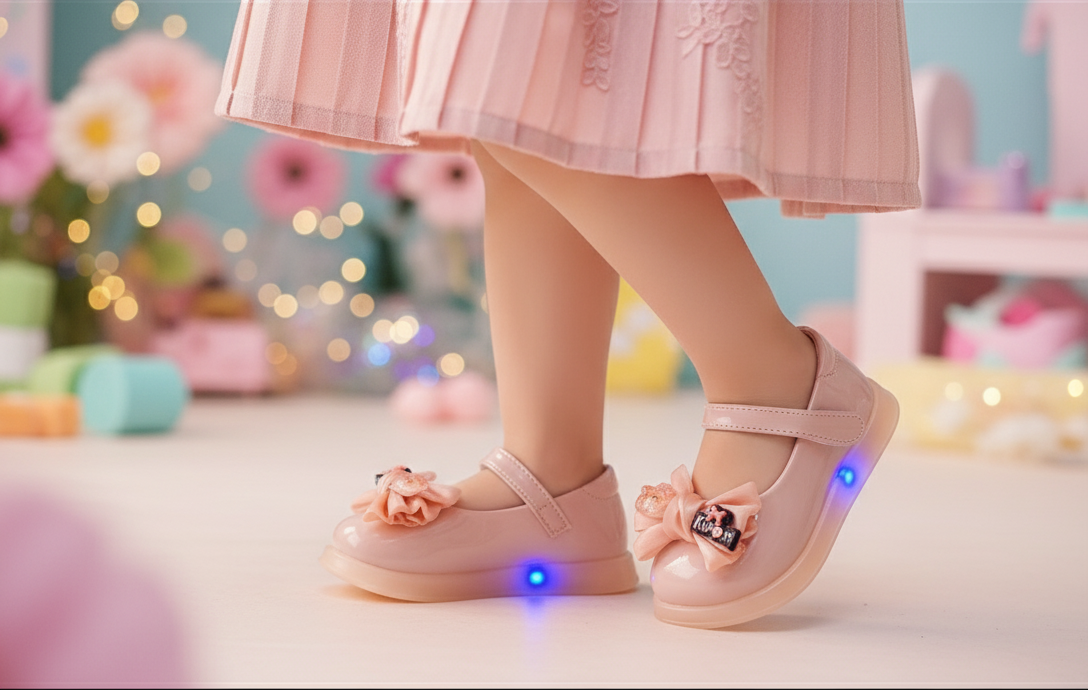Lights is Sole Beautiful Design Pumps for Kids - JK2