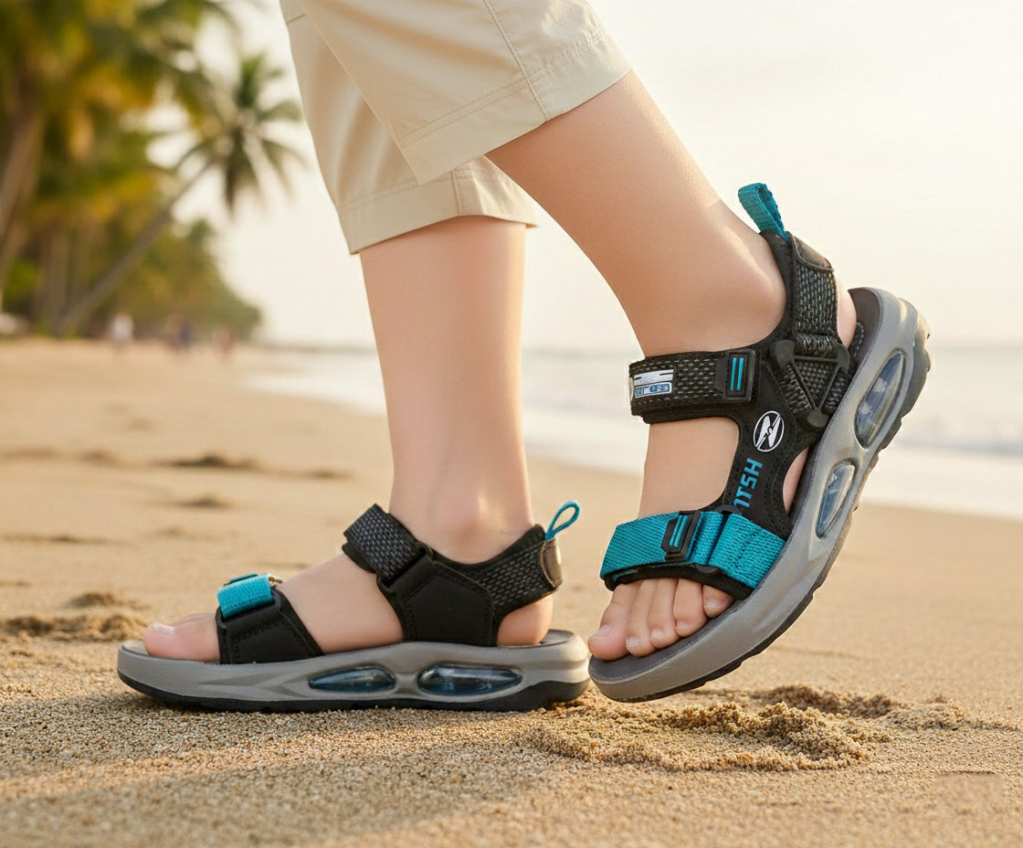 Premium Quality Imported Sandal's For KId's Boy's - NBT3 (Green)