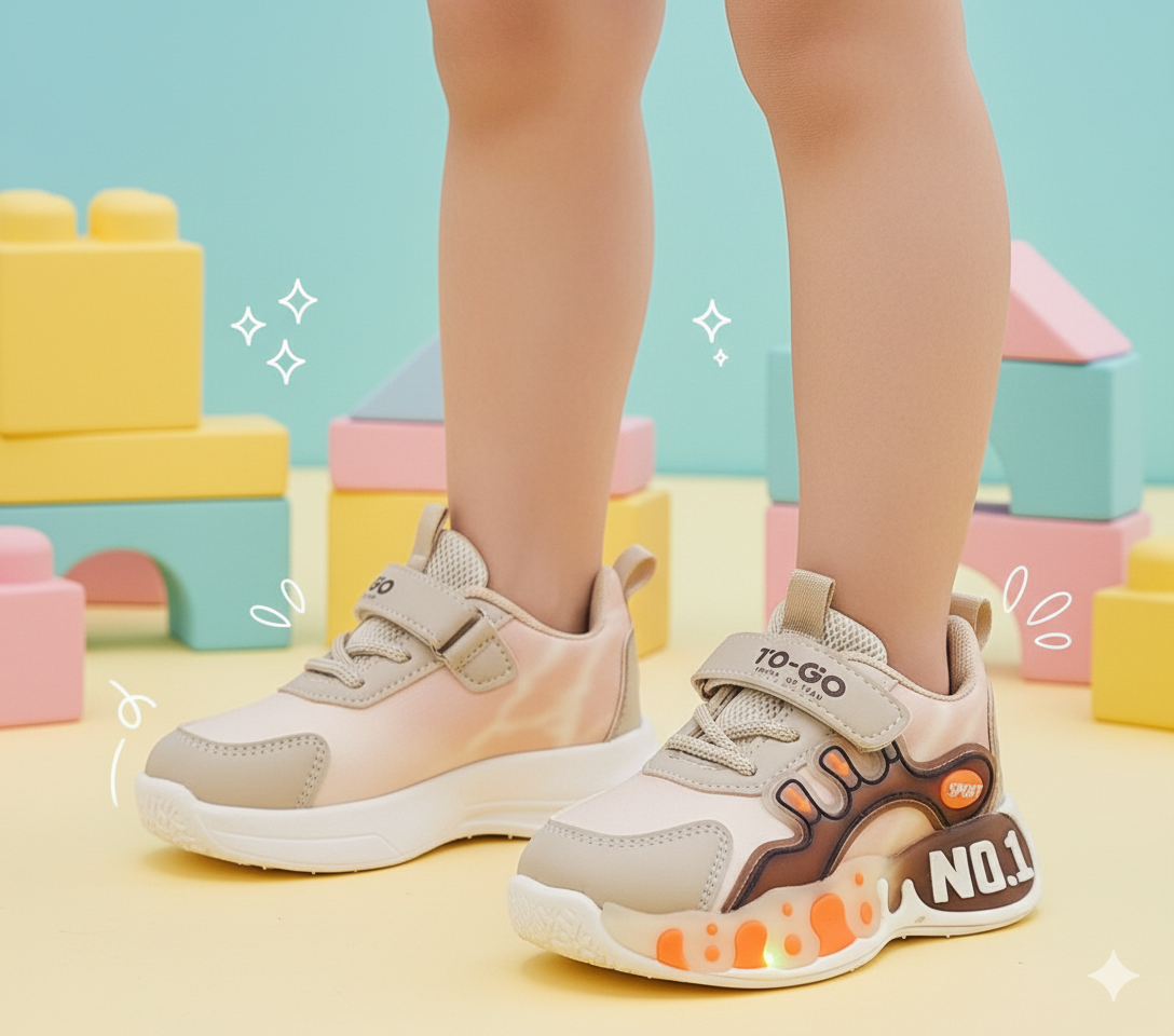 Lights in Sole Trendy Look Sneakers Shoes for Kids - OB56