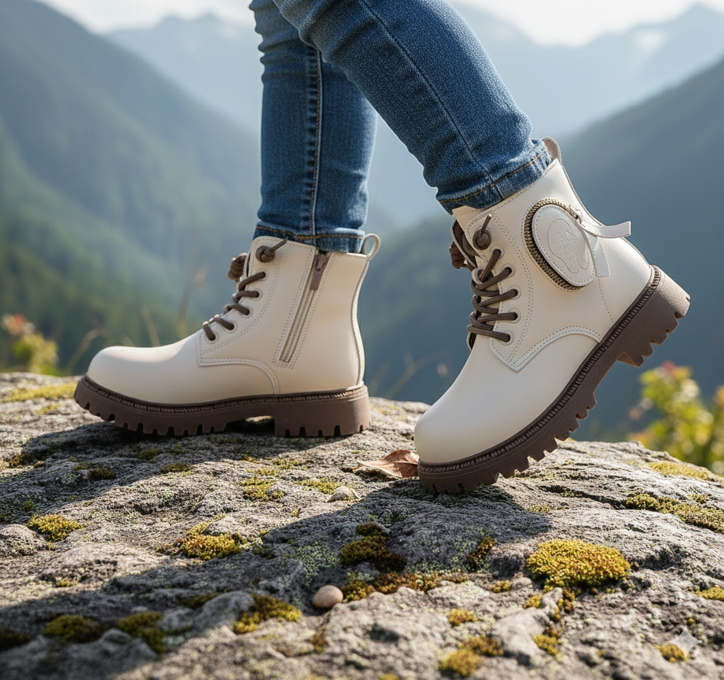 Premium Quality Stylish Long Boot for Kids - 2386 (BEIGE)