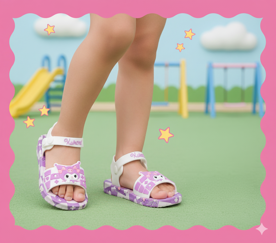 Soft Sole Cute Look Sandals for Kids Girls - 20883
