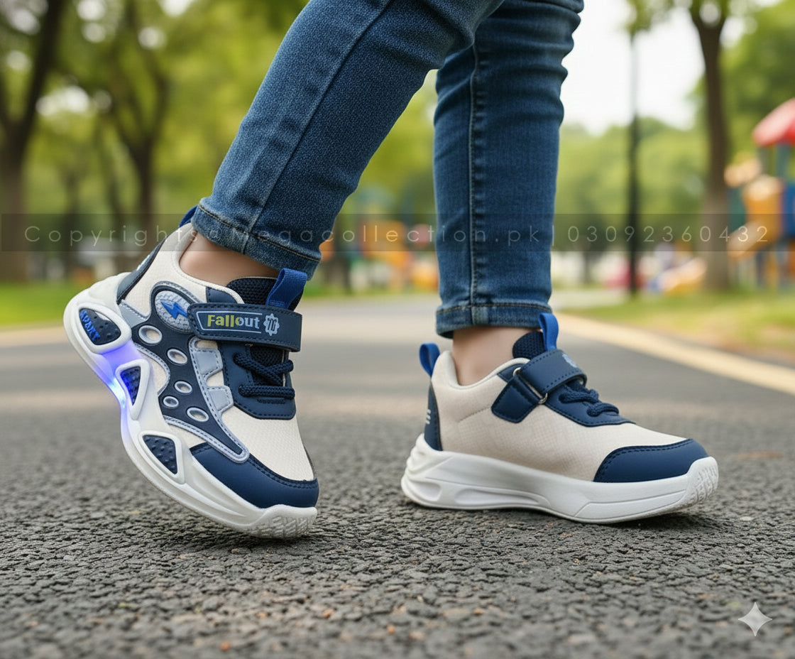 Lights in Sole Trendy Look Sneakers for Kids - OB62